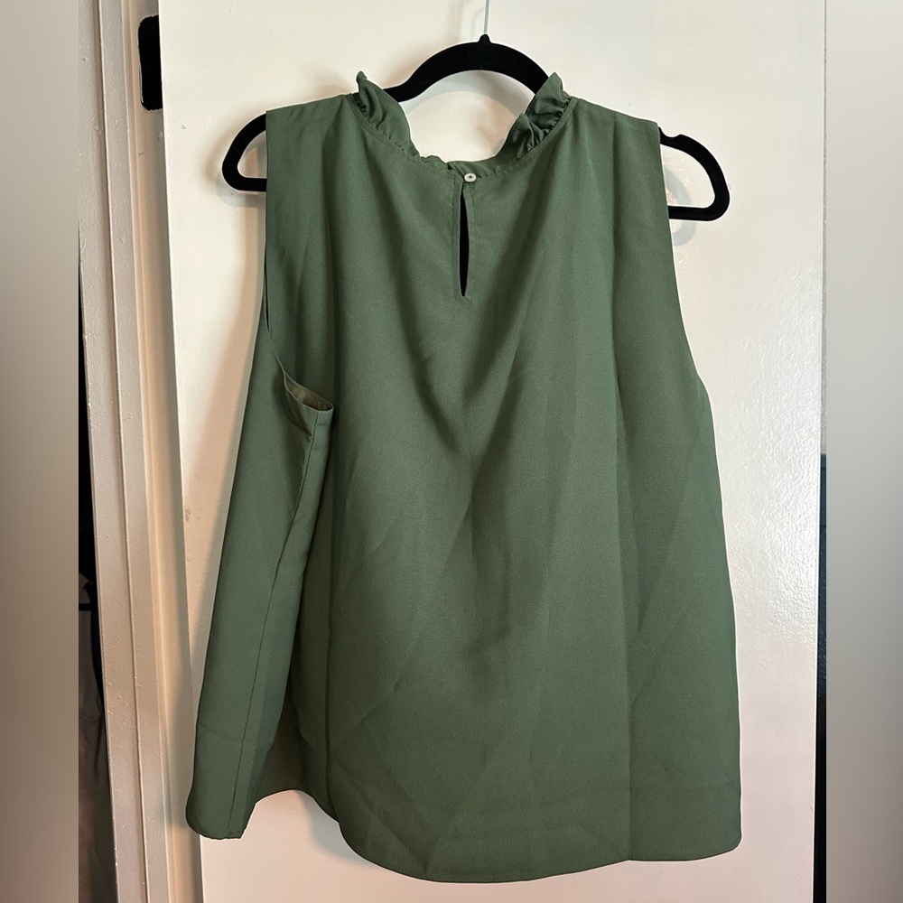 JCrew Ruffle Neck Blouse - Picture 3 of 3